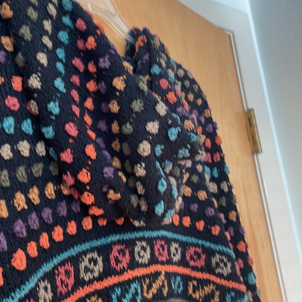 - Peruvian Connection Multi Color Button Front Ca… - image 7